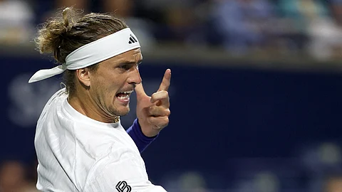 ALEXANDER Zverev displays his fiery form in hammering a 7-6 (8/6), 6-3 win over Adam Walton to reach the third round of the ATP Toronto Masters.