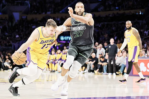 Luka Doncic and the Los Angeles Lakers agree to a three-year $165-million deal.