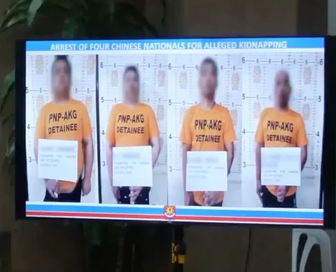 FOUR Chinese nationals arrested for allegedly kidnapping a fellow Chinese national.
