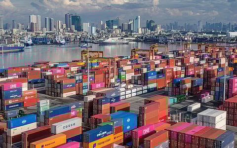 Mega project A US$800-million international container terminal is set to open in Bauan, Batangas in 2027. Its size is expected to rival that of the Manila International Container Terminal seen in the photo.