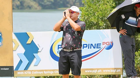 ANGELO Que asserts his vast experience in firing a six-under 66 to secure the early lead in the ICTSI Caliraya Springs Championship on Tuesday.