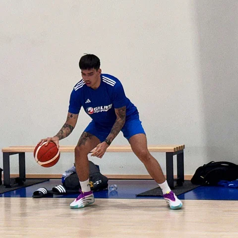 KEVIN Quiambao displays his readiness despite Gilas Pilipinas’ 87-95 loss to Chinese Taipei in the 33rd FIBA Asia Cup in Jeddah, Saudi Arabia.
