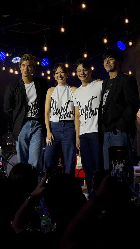 100 Awit Para Kay Stella lead stars Kyle Echarri, Bella Padilla, JC Santos and singer Rob Deniel singing the theme song