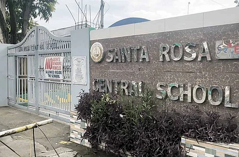STA. Rosa Integrated School, where a tragic classroom incident left two teens fighting for their lives.