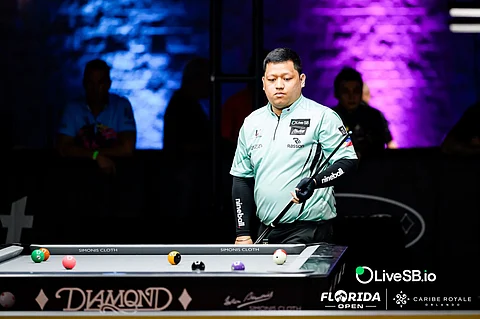 Marvin Asis is the only remaining Filipino in contention for the Florida Open Pool Championship.