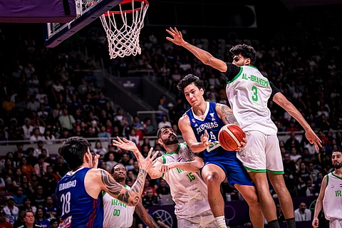 Dwight Ramos delivers big time during Gilas Pilipinas’ 66-57 win over Iraq in their 2025 FIBA Asia Cup game Saturday in Jeddah, Saudi Arabia.