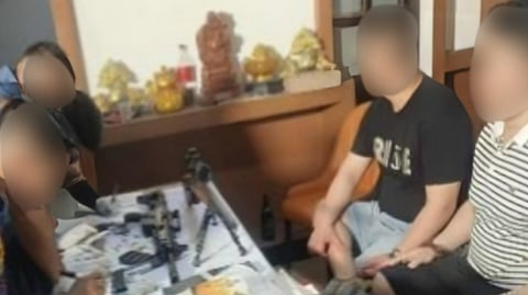 Arrested armed Chinese PLA members?