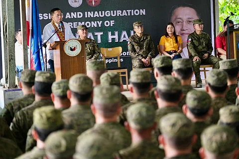 Bridging battlefields Senator Christopher 'Bong' Go stands among soldiers and former rebels, pledging steadfast support in Cotabato. The Kaakibat Hall opens at the 39th Infantry Battalion headquarters — a new space for dialogue where once there was only division.