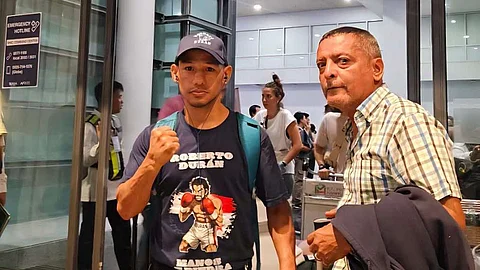 LUIS Concepcion of Panama is in town ahead of his non-title match against Kenneth Llover this Sunday at the Winford Resort and Casino.