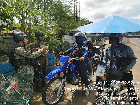 AUTHORITIES conduct a lecture on Anti-Terrorism and Anti-Illegal Drugs campaigns as part of the National Task Force to End Local Communist Armed Conflict in Upper Puerto, Cagayan de Oro City.