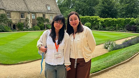Marjorie Barretto with Erich at Oxford.