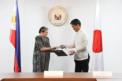 Sealed pact The Reciprocal Access Agreement between the Philippines and Japan is set to take effect on 11 September after a ceremonial exchange of notes between Foreign Affairs Secretary Maria Theresa Lazaro and Japanese Ambassador Endo Kazuya at the DFA on Tuesday.