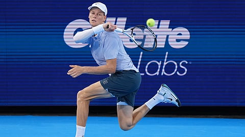 JANNIK Sinner stays focused in booking a 6-2, 7-6 (8/6) win over Gabriel Diallo in the third round of the Cincinnati Open.