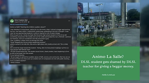 Freedom Wall post questions Lasallian values