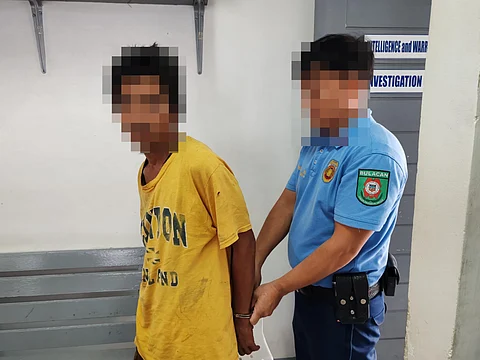 A suspect was immediately collared by the Baliwag City Police Station during a hostage taking drama at the Baliwag Public Market, Brgy. Poblacion on the wee morning of August 13, 2025.