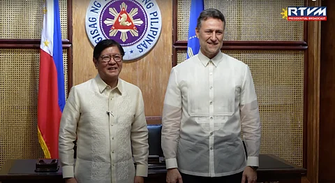 Arnaud Peral and President Ferdinand Marcos Jr.