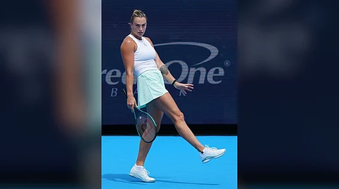 ARYNA Sabalenka struggles, suffering a 6-1, 6-4 loss to Elena Rybakina in the quarterfinals of the ATP-WTA Cincinnati Open on Friday.