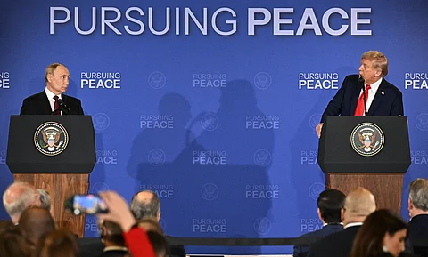 Peace talks United States President Donald Trump and Russian President Vladimir Putin address a joint press conference after their US-Russia summit on Ukraine at Joint Base Elmendorf-Richardson in Anchorage, Alaska, on Friday, where both leaders discussed efforts to de-escalate the war and explore potential peace negotiations.