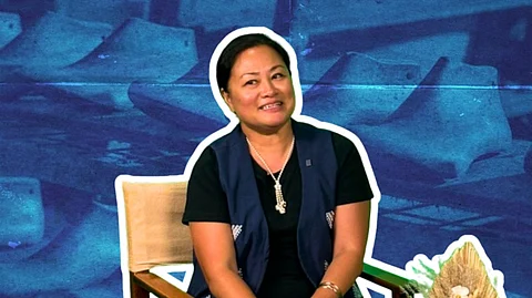 Global entrepreneur and advocate of Filipino artisan Angelique Villaraza.