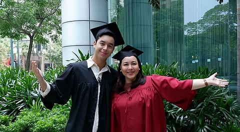 Marjorie Barretto's youngest, Leon, graduates from college