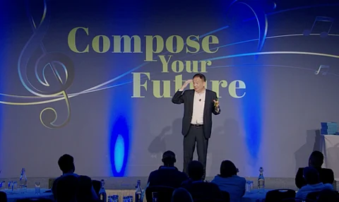 Pioneer Group Head Lorenzo Chan Jr. during the Sapiens International Client Conference in Austria