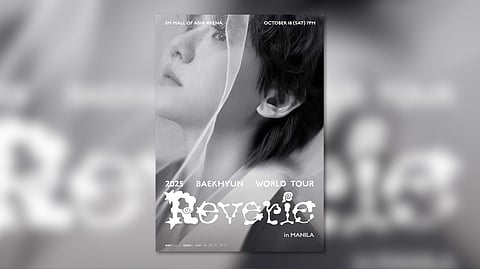 Baekhyun World Tour in Manila poster.