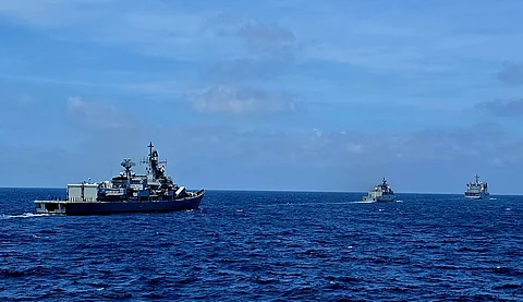 First Maritime Cooperative Activity between Philippines and India on August 4, 2025 in the West Philippine Sea. (Photograph by Lade Kabagani for DAILY TRIBUNE)