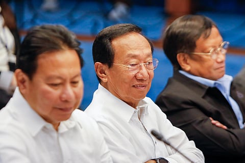 The Senate Blue Ribbon Committee, led by Senator Rodante Marcoleta, holds an organizational meeting in aid of legislation on “Philippines Under Water” on Tuesday, 19 August 2025, in Pasay City.
Lawmakers questioned Department of Public Works and Highways officials, including Secretary Manuel Bonoan, over alleged “ghost projects” in flood control programs.
Also present were Senators Joel Villanueva, Sherwin Gatchalian, Bam Aquino, Bong Go, Imee Marcos, Miguel Zubiri, Jinggoy Estrada, and Allan Peter Cayetano.