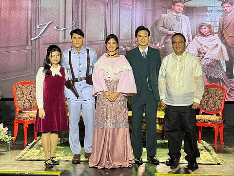 The series lead stars, director and novelist
