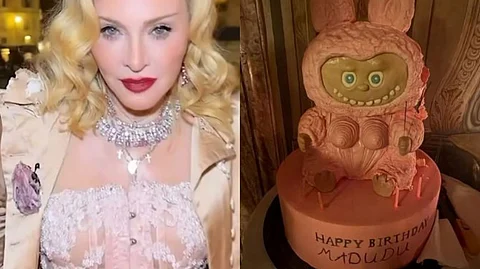Madonna celebrated her birthday with giant Labubu cake.