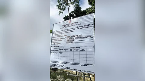 flood control project in Poblacion, Ginatilan, Cebu.