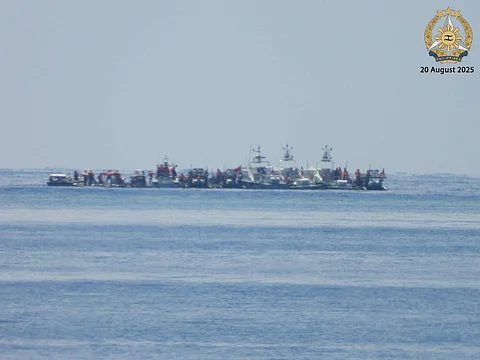 THREE Chinese Black RHIBs mounted with armaments, three Fast Boat and five White RHIBs were observed within Ayungin Shoal.