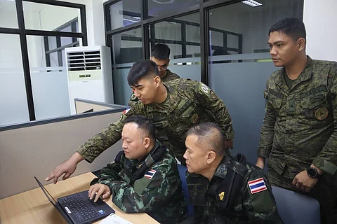 Cyber Security Division Director of the Army Cyber Center, Royal Thai Army Col. Aniwat Hemanidhi participates in a practical scenario-based exercise during the Cybersecurity Subject Matter Expert Exchange on August 21, 2025 at the Headquarters Philippine Army, Fort Bonifacio, Taguig City. (Photo from Philippine Army)