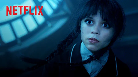 Jenna Ortega as Wednesday Addams.
