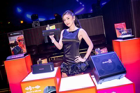 ADVENTURE and gaming enthusiast Bianca Yao, better known as Biancake, with the LG xboom by will.i.am speakers.