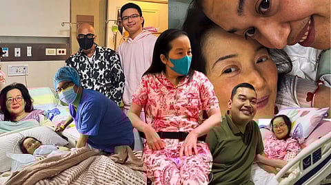 THE QUIET hospital moments shared with her sons and close friends, drawing strength from their support as she continues her health journey.