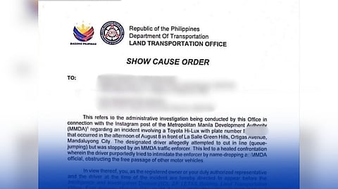 ‘Amazona’ driver summoned by LTO
