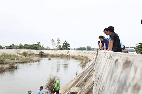 Top officials from the Department of Public Works and Highways (DPWH) Tarlac 1st District Engineering Office (DEO) conducted an inspection of the flood control structure along the Camiling River.