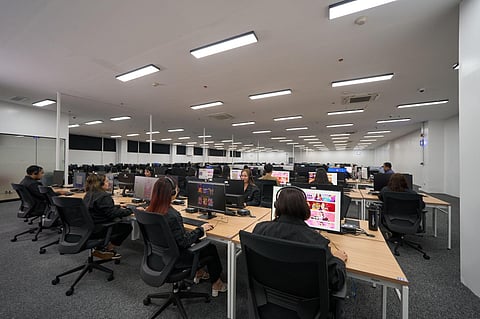 Customer experience representatives at the DigiPlus Merville studio assist players with their needs and questions across all gaming platforms: BingoPlus, ArenaPlus and GameZone.
