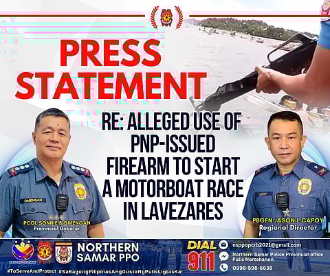 ‘Viral cop’ relieved after firing rifle at Northern Samar festival