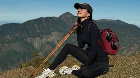 Amid social media controversies, actress Maris Racal finds solace in nature by conquering Mt. Ulap in Ampucao, Itogon, Benguet.