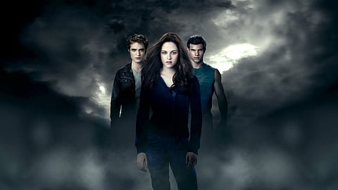Taylor Lautner, Kristen Stewart and Robert Pattinson.