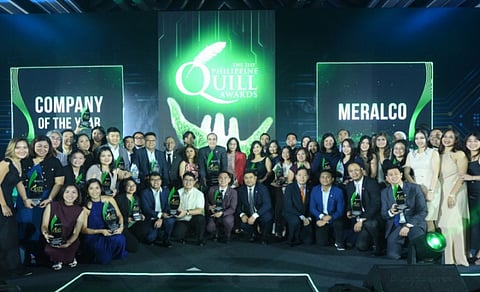 Meralco hailed as ‘Company
of the Year’ at Quill