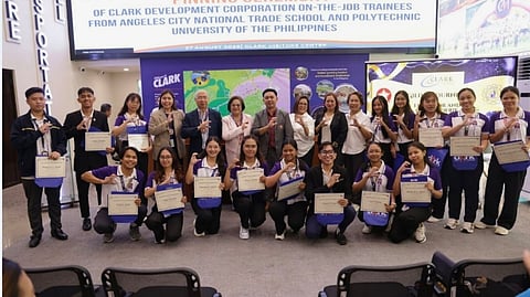 NEWLY minted Clark Ambassadors celebrate with CDC president Atty. Devanadera, mentors and faculty after receiving their completion certificates on 27 August. Graduates from PUP and ACNTS are ready to bridge academia and industry for Clark’s growth.