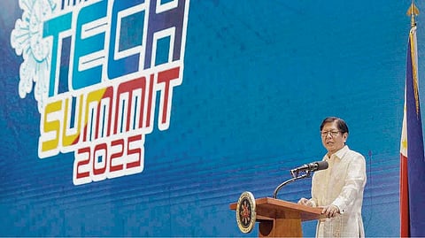 Tech enhances governance Speaking at the Manila Tech Summit 2025 in Taguig City, President Ferdinand Marcos Jr. emphasized the vital role of digital technology in improving governance and expanding opportunities for Filipinos. ‘We aim to provide a government where technology is optimized to improve service delivery, efficiency, and transparency,’ the President said.