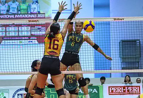 Mitzi Panangin leads FEU to a straight sets win over University of Batangas to close in on the 2025 SSL National Invitationals Batangas Leg crown.