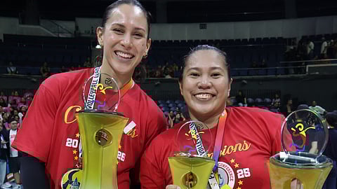 KAT Arado makes history after winning the Finals MVP plum following PLDT’s four-set win over Kobe Shinwa in the PVL Invitational final late Sunday.