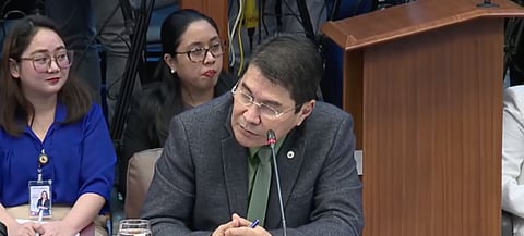 Sen. Erwin Tulfo (Screenshot from Senate of the Philippines)