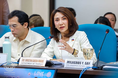 Tourism Secretary Christina Garcia Frasco gets the support of several House lawmakers to have a bigger budget for Fiscal Year 2026, at the Budget Hearing in Congress on Tuesday.