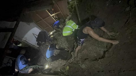 A 17- year-old male student was buried inside his room after a landslide hit their house in the afternoon of September 3, 2025. At around 8 PM of the said date, he was retrieved and was rushed to the hospital but was declared dead-on-arrival. | Aldwin Quitasol. Photo Courtesy of Uno 1st PMFC Kalinga.